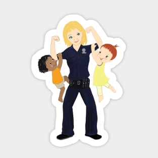 Police Officer Mommy Mums Sticker